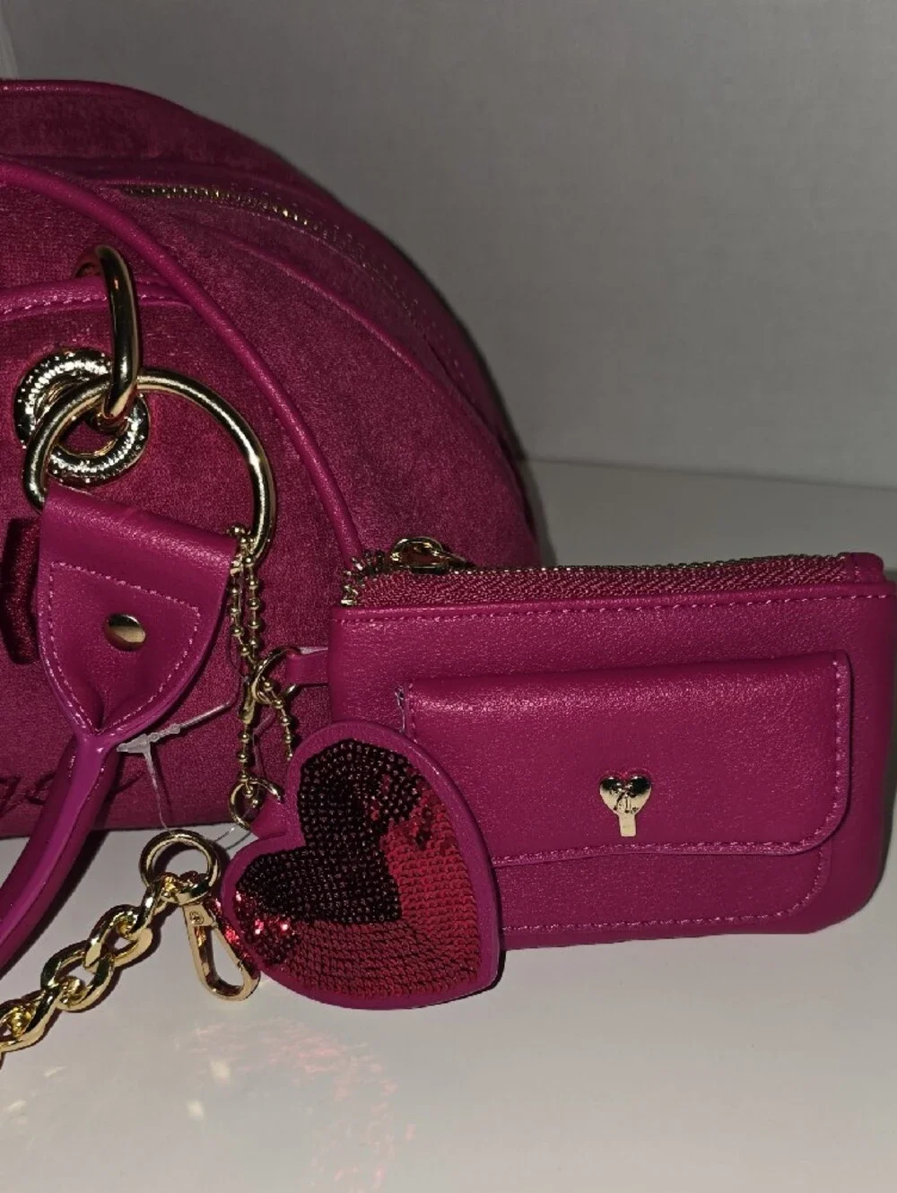 Juicy Couture Raspberry Tart Angel Satchel